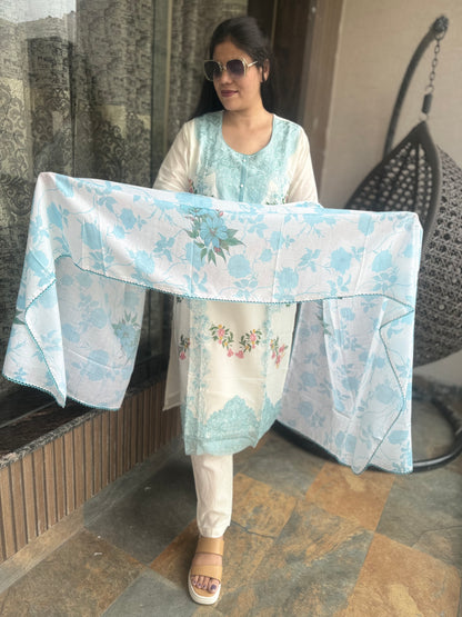 Floral Embroidery Suit (Style No 1126)