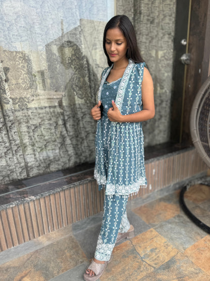 3 Piece Designer Dress (Style No 1007)