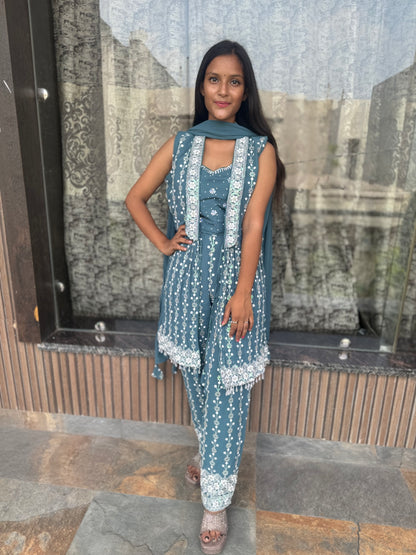 3 Piece Designer Dress (Style No 1007)