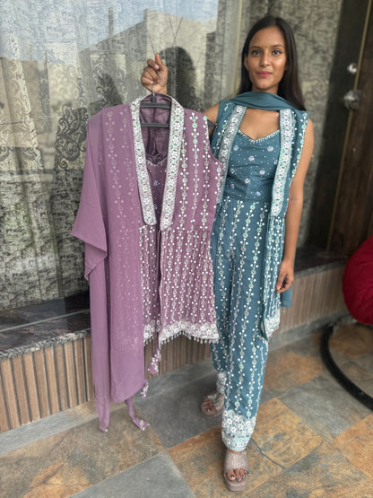 3 Piece Designer Dress (Style No 1007)