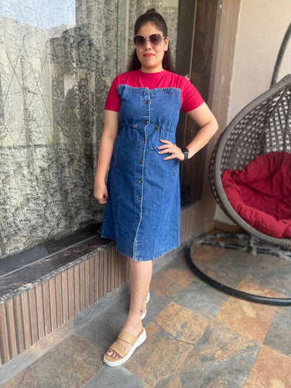 Fashionable Western Denim Dres