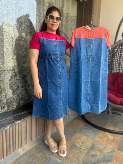 Fashionable Western Denim Dres