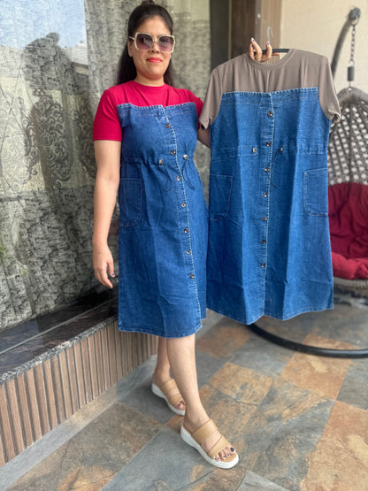 Fashionable Western Denim Dres
