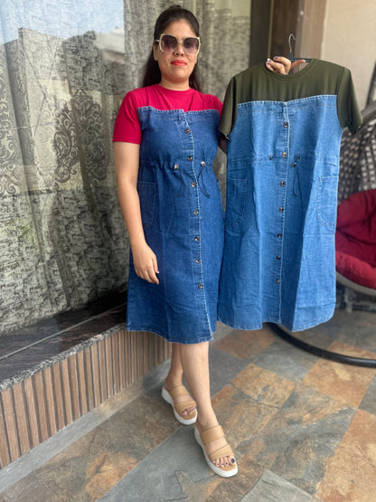 Fashionable Western Denim Dres