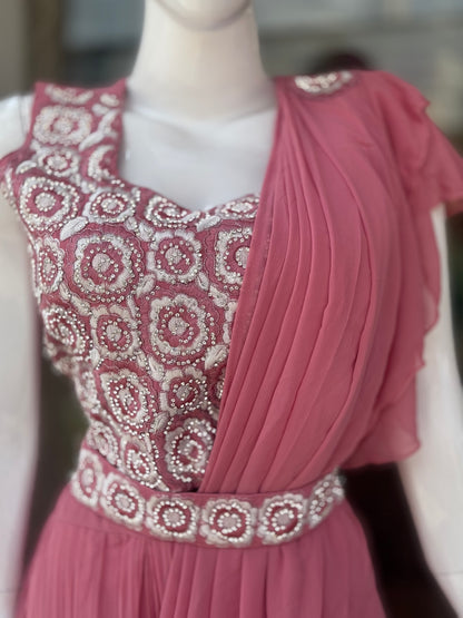 Lehenga Style Drape Saree – Glamorous Pre-Stitched Perfection