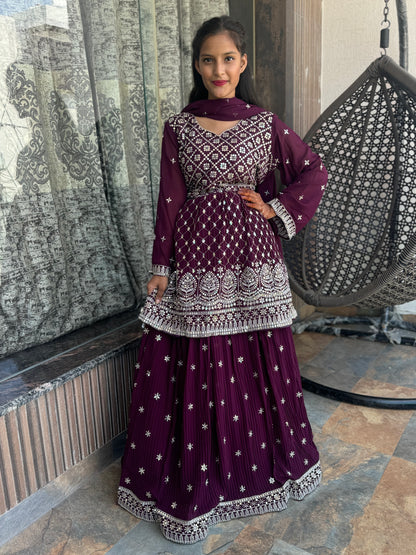 INDIPEHNAWA HEAVY GEORGETTE LEHNGA