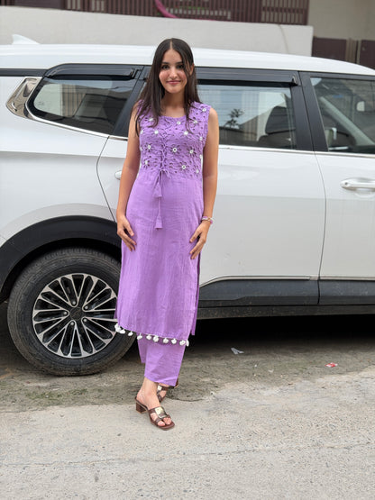 CHIKEN HAKUBA PURE COTTON WHITE LADDU WORK SUIT