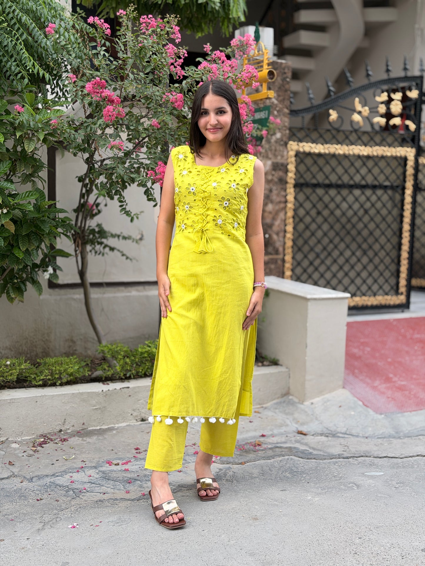 CHIKEN HAKUBA PURE COTTON WHITE LADDU WORK SUIT