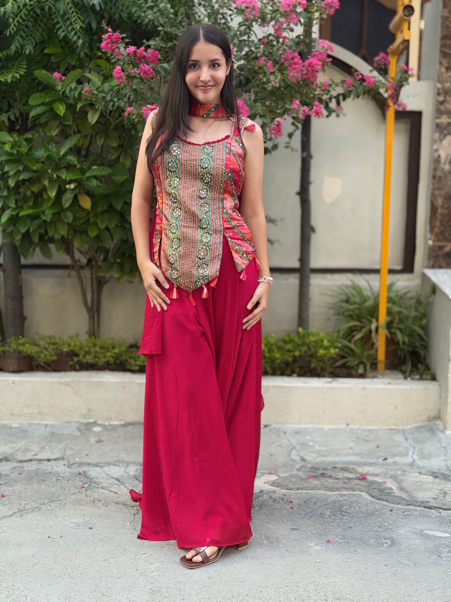 DESIGNER CORD TOP JAFFA SET