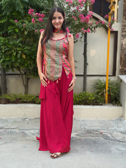 DESIGNER CORD TOP JAFFA SET