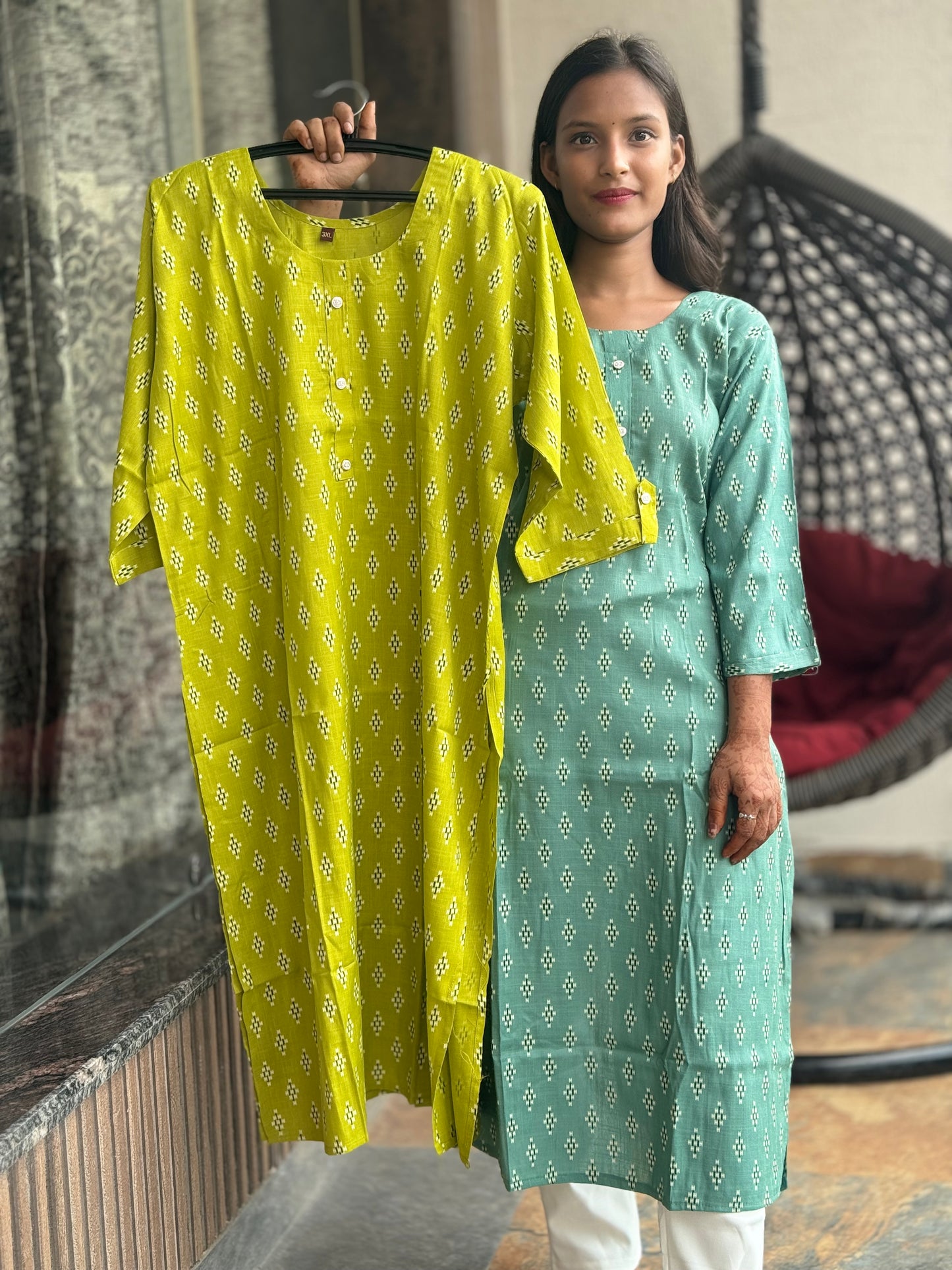 OFFICE WEAR COTTON KURTI