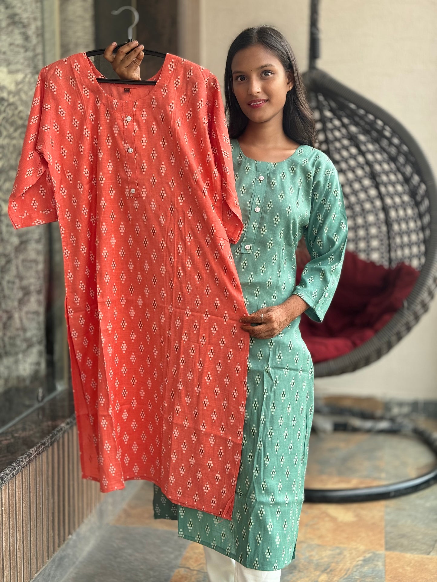 OFFICE WEAR COTTON KURTI
