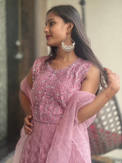 INDIPEHNAWA MIRROR WORK LEHNGA