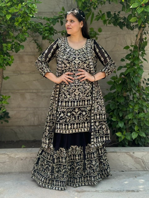 STYLISH/ELEGANT 4 PIECE LEHNGA