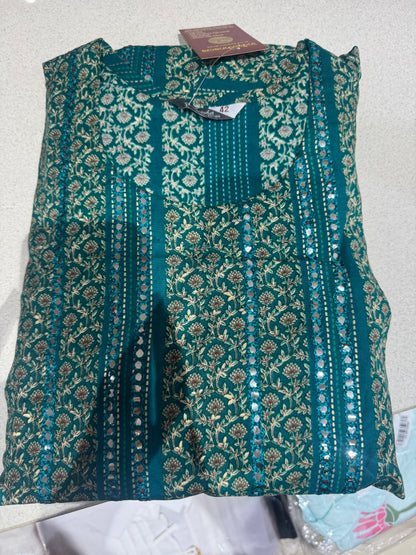 COTTON THREAD WORK SUIT BY INDIPEHNAWA