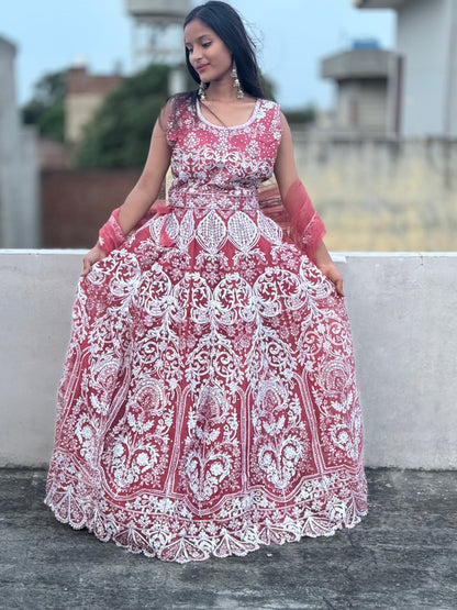 INDIPEHNAWA FULL MIRROR WORK LEHNGA