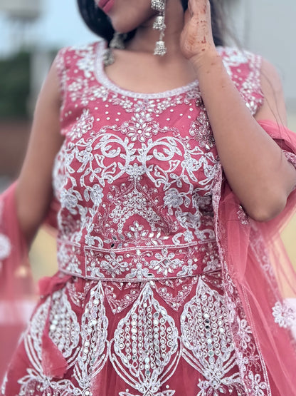 INDIPEHNAWA FULL MIRROR WORK LEHNGA