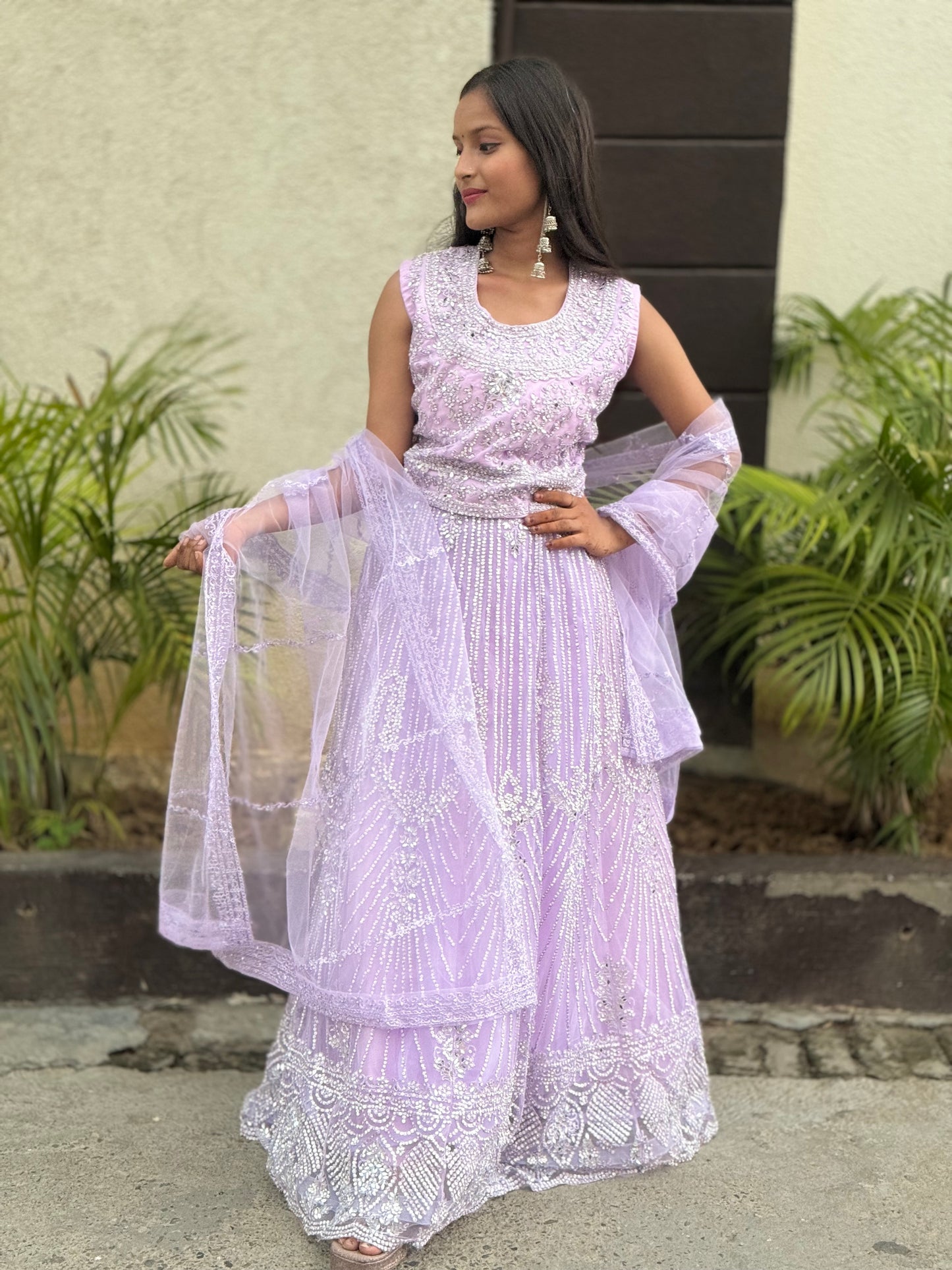 WEDDING SPECIAL MIRROR WORK LEHNGA