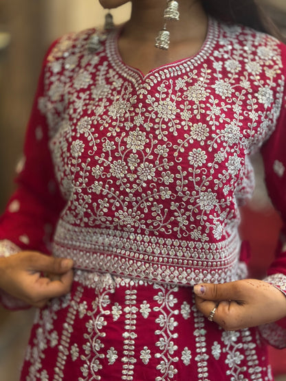 INDIPEHNAWA BEAUTIFUL HOT PINK LEHNGA
