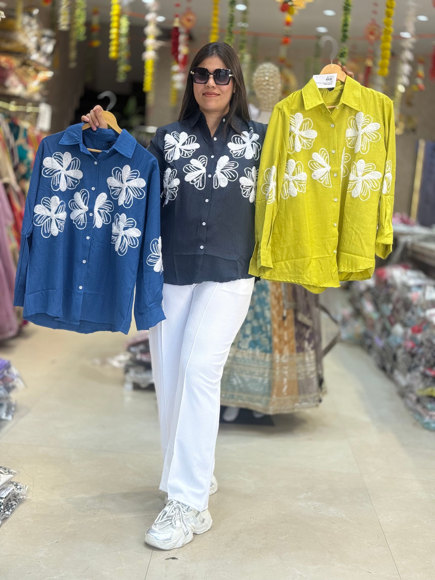 THREAD WORK FANCY SHIRTS