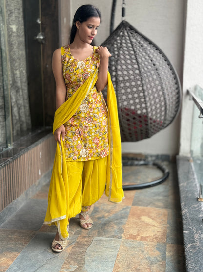 HALDI SPECIAL GEORGETTE MULTY COLOURED EMBROIDERED PATHANI SALWAR SUIT