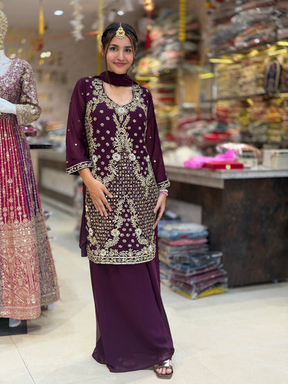 Elegant Heavy Cut Dana Work Party Wear Suit for Wedding Occasions | Indipehnawa
