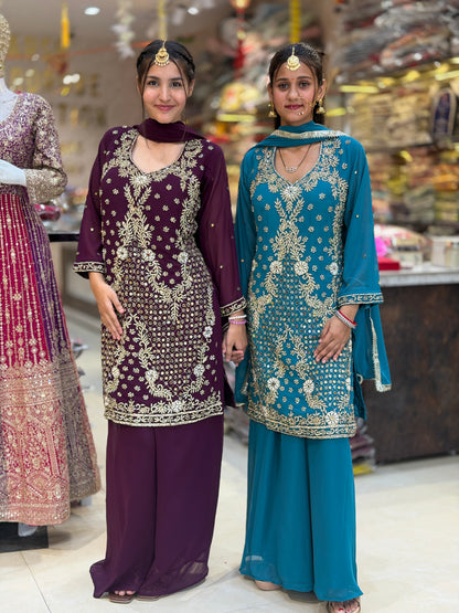 Elegant Heavy Cut Dana Work Party Wear Suit for Wedding Occasions | Indipehnawa