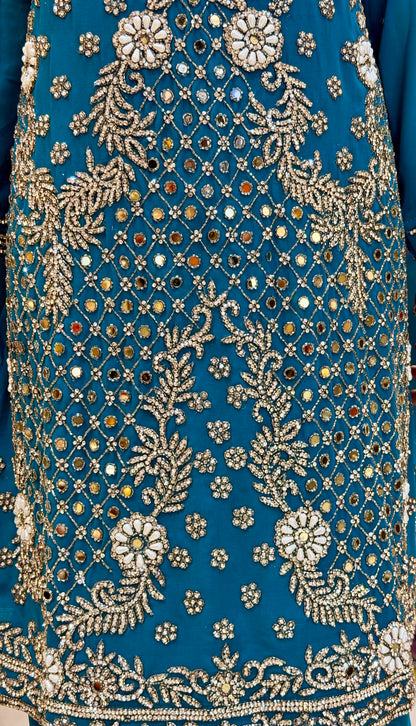 Elegant Heavy Cut Dana Work Party Wear Suit for Wedding Occasions | Indipehnawa