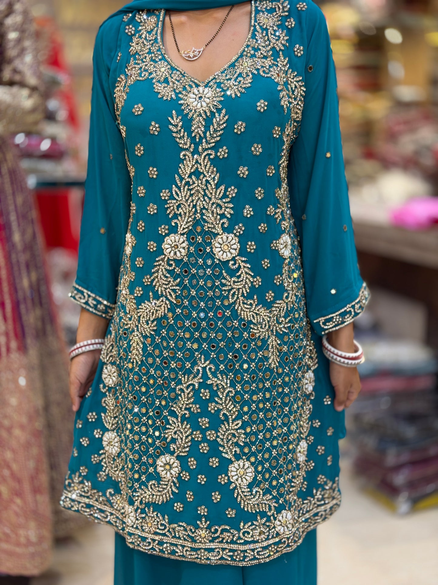 Elegant Heavy Cut Dana Work Party Wear Suit for Wedding Occasions | Indipehnawa
