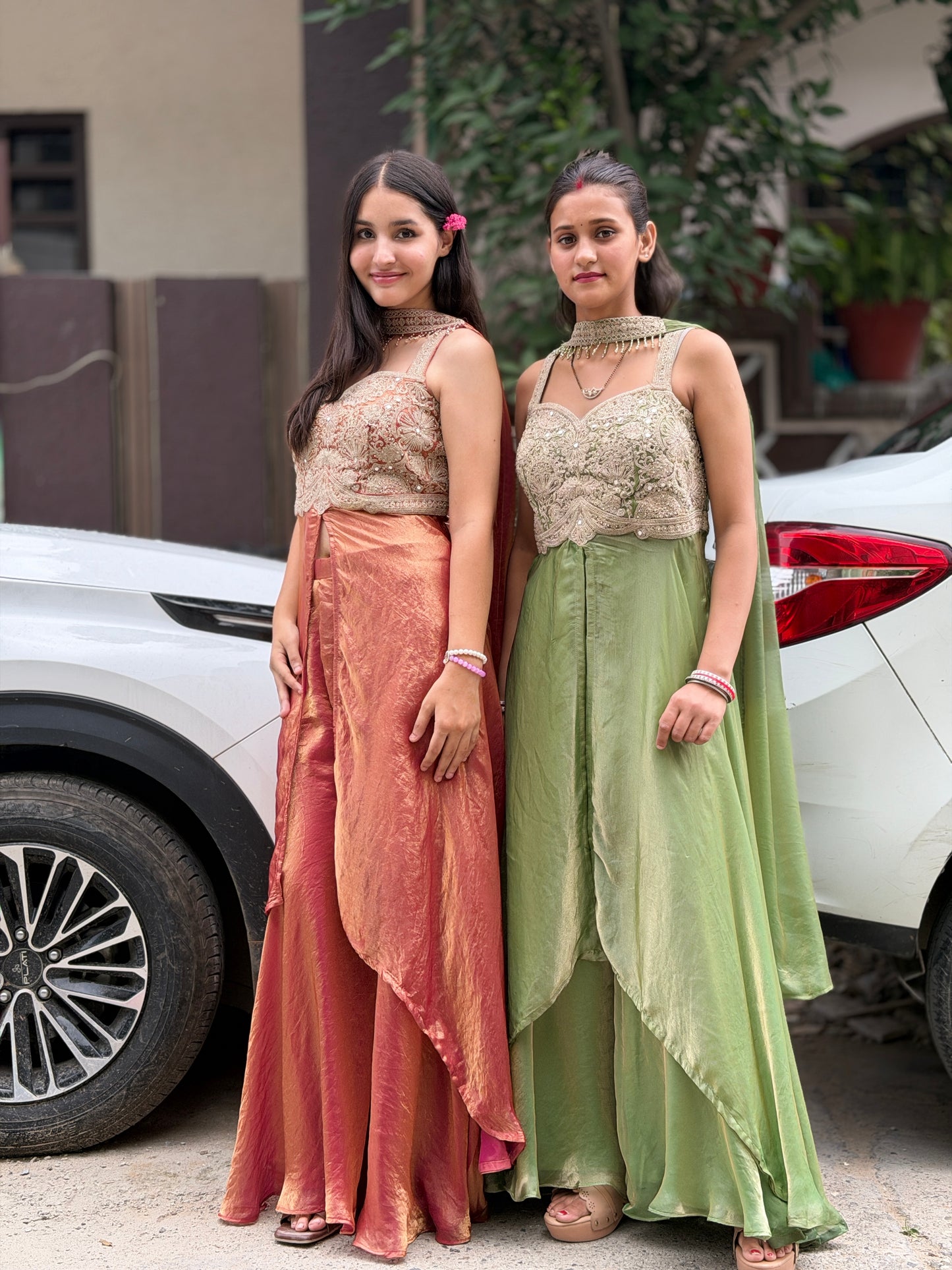 PREMIUM SILK TOP DESIGN LONG FRONT CUT WITH FULL FLAIR LEHENGA