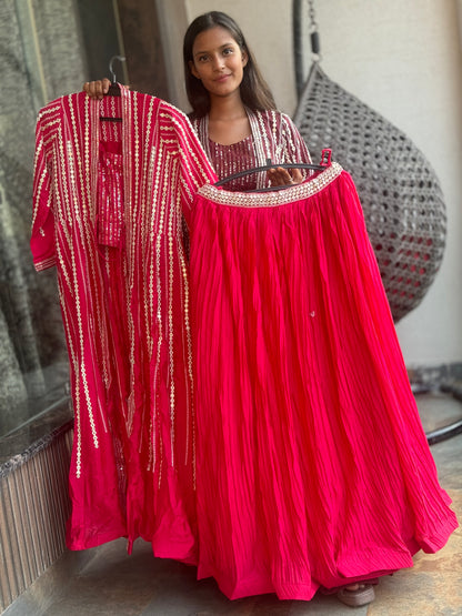 INDO WESTREN 3 PIECE SHRUG LEHNGA