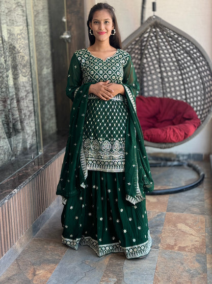 INDIPEHNAWA HEAVY GEORGETTE LEHNGA