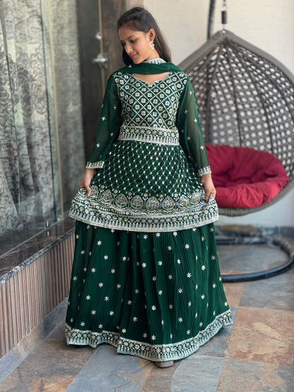 INDIPEHNAWA HEAVY GEORGETTE LEHNGA