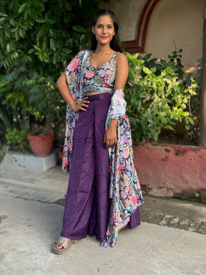 INDIPEHNAWA INDO-WESTREN 3 PIECE PONCHU DRESS