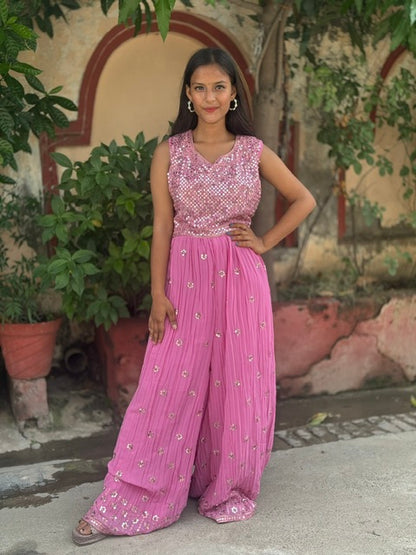 INDIPEHNAWA JUMP SUIT IN GEORGETTE