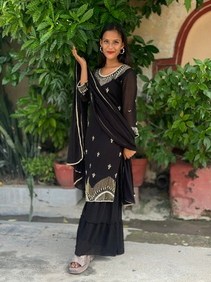 DESIGNER PARTY WEAR SHARARA SUIT