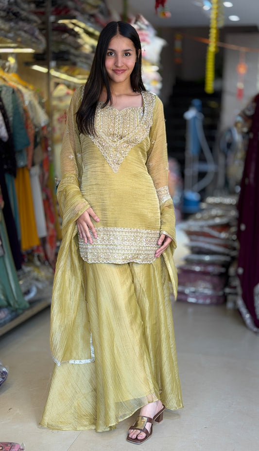 YELLOW BUSTIER DESIGN JAFFA SUIT