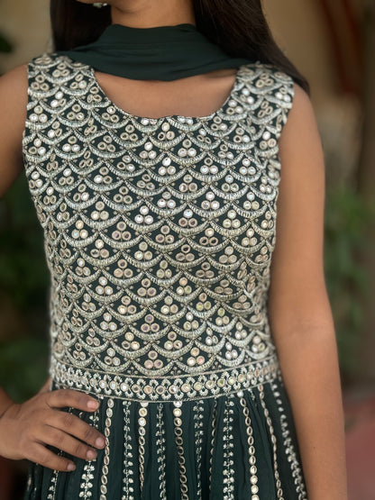 FULL EMBROIDERED PARTY WEAR NAIRA CUT