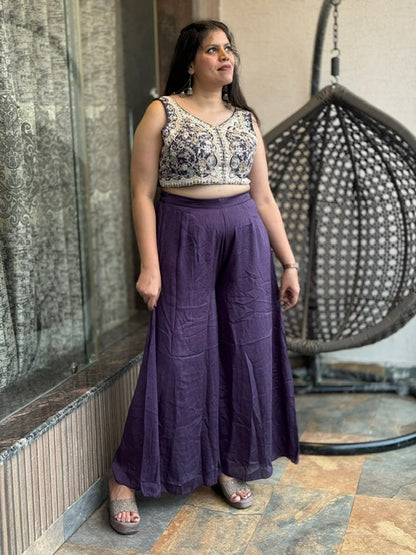 DESIGNER PREMIUM SILK FRONT/BACK EMBROIDERED 3 PIECE SUIT