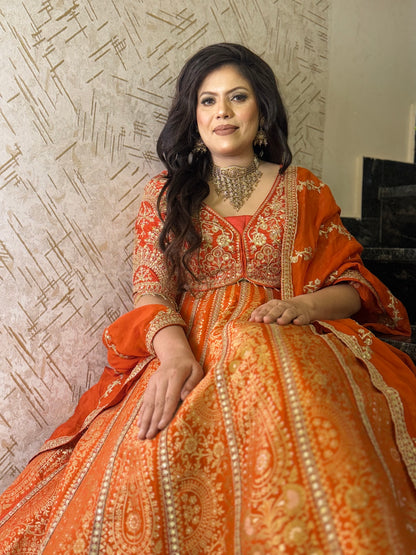 Royal Brocade Silk Lehengas – Indipehnawa’s Finest Collection