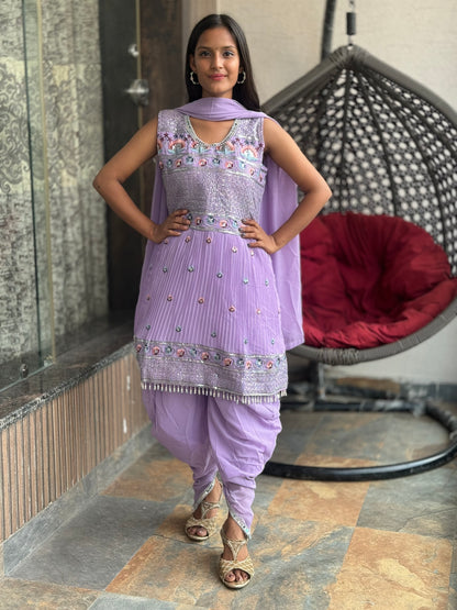 THREAD EMBROIDIRY DHOTI ARTICLE