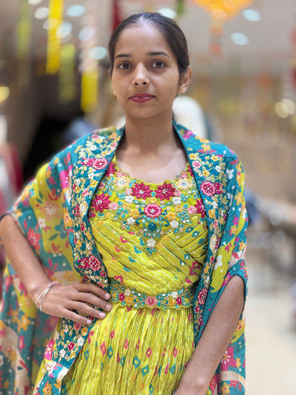 PURE CHINON MULTI THREAD AND MIRROR WORK 3 PC SET