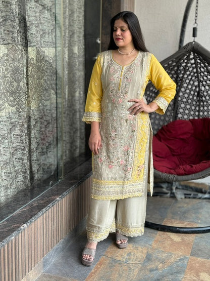 INDIPEHNAWA FESTIVAL SPECIAL HEAVY CHINON WITH FULL HEAVY ZIRCON AND MIRROR WORK SUIT SET