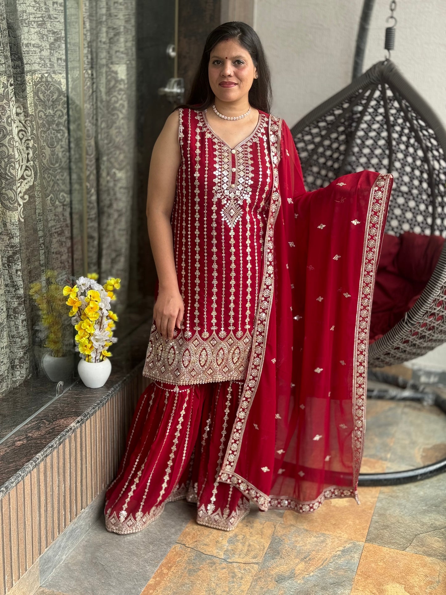 KARWACHAUTH SPECIAL PREMIUM RANGE OF HEAVY SHRARA SUIT (ARTICLE NO. 52)