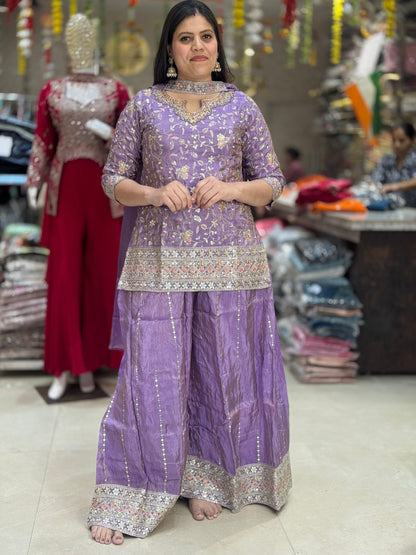 PREMIUM SILK FULL TILLA WORK PAKISTANI HEAVY JAFFA SUIT