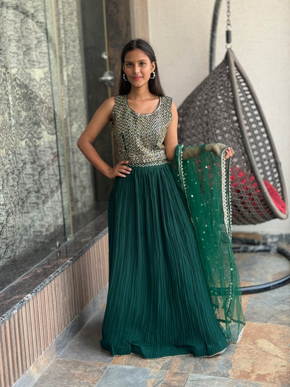 INDIPEHNAWA CHINON HEAVY PLATING LEHNGA