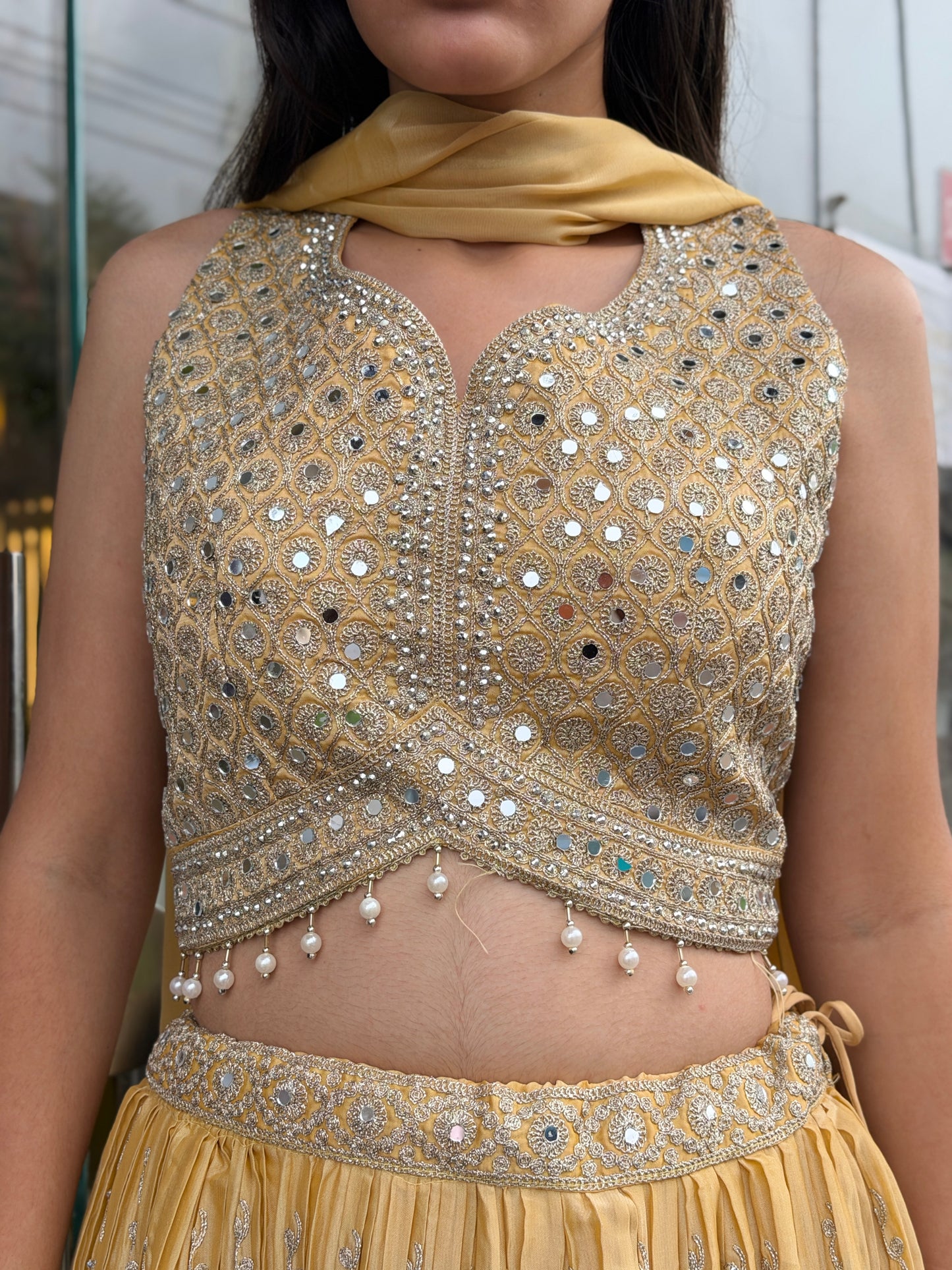 TRENDY IVORY HAND WORK PREMIUM LEHNGA