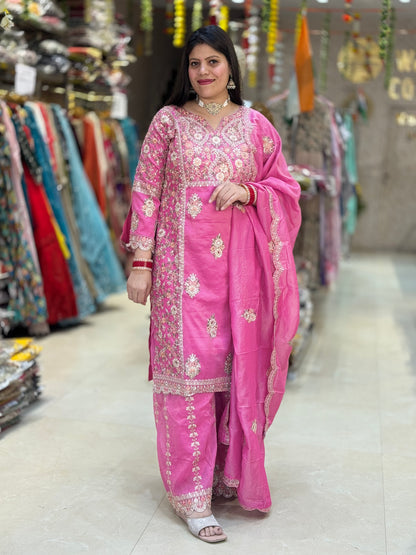 PURE SHIMER TISSUE TILLA AND SIPI WORK WITH PLAZZO