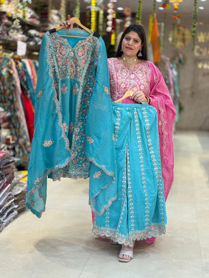 PURE SHIMER TISSUE TILLA AND SIPI WORK WITH PLAZZO