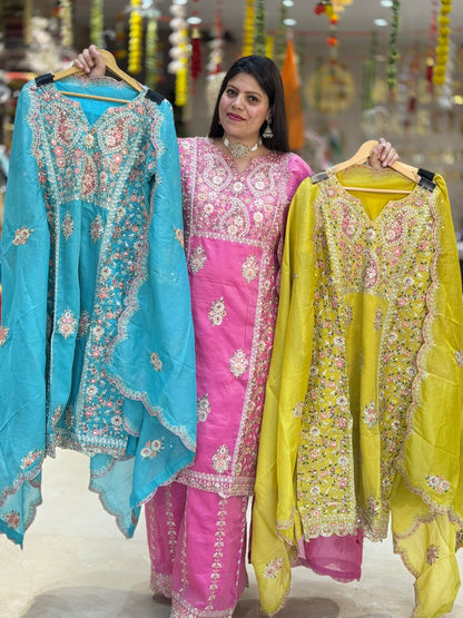 PURE SHIMER TISSUE TILLA AND SIPI WORK WITH PLAZZO